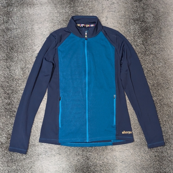 Sherpa Adventure Gear Full Zip UPF 50+ Jacket Blue Women's Medium - Picture 1 of 7